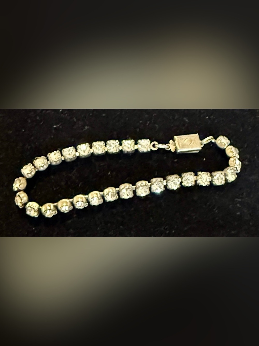 Art Deco Sterling Rhinestone Bracelet Date Night Wedding Women’s 1900s Jewelry